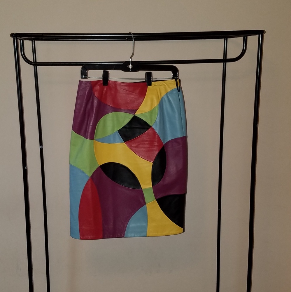 METROSTYLE GENUINE LEATHER SKIRT